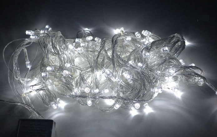 

Гирлянда 100LED 9м Белая, новогодняя гирлянда White UKC KOZ-019