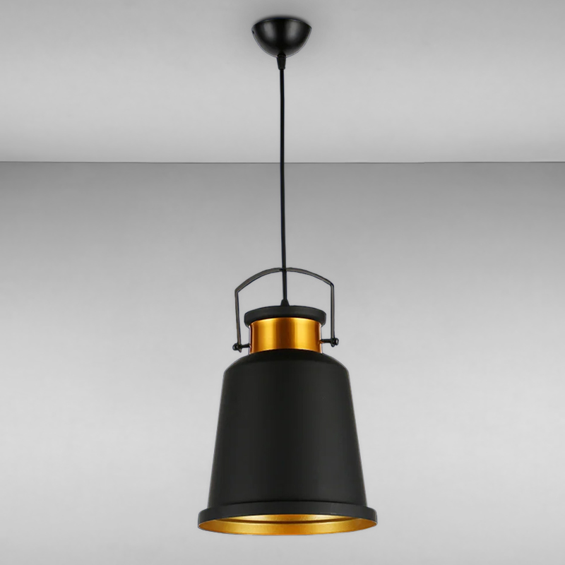

Люстра подвесная Light House LS-17164-1 BK+GD черный + золото