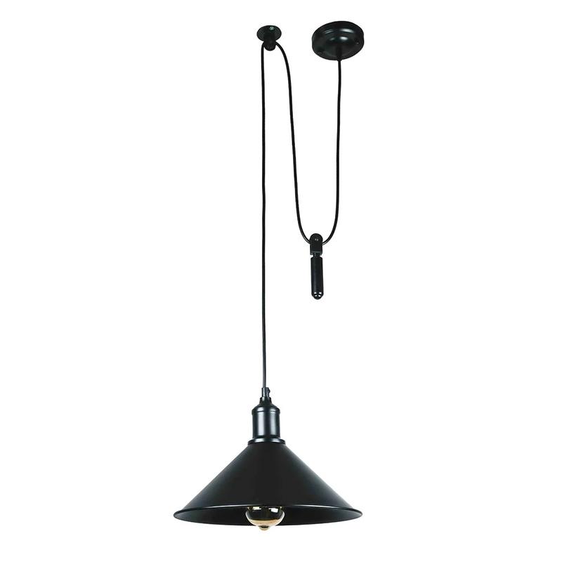 

Люстра подвесная Light House LS-17169-1G BK(360) с гирей черный