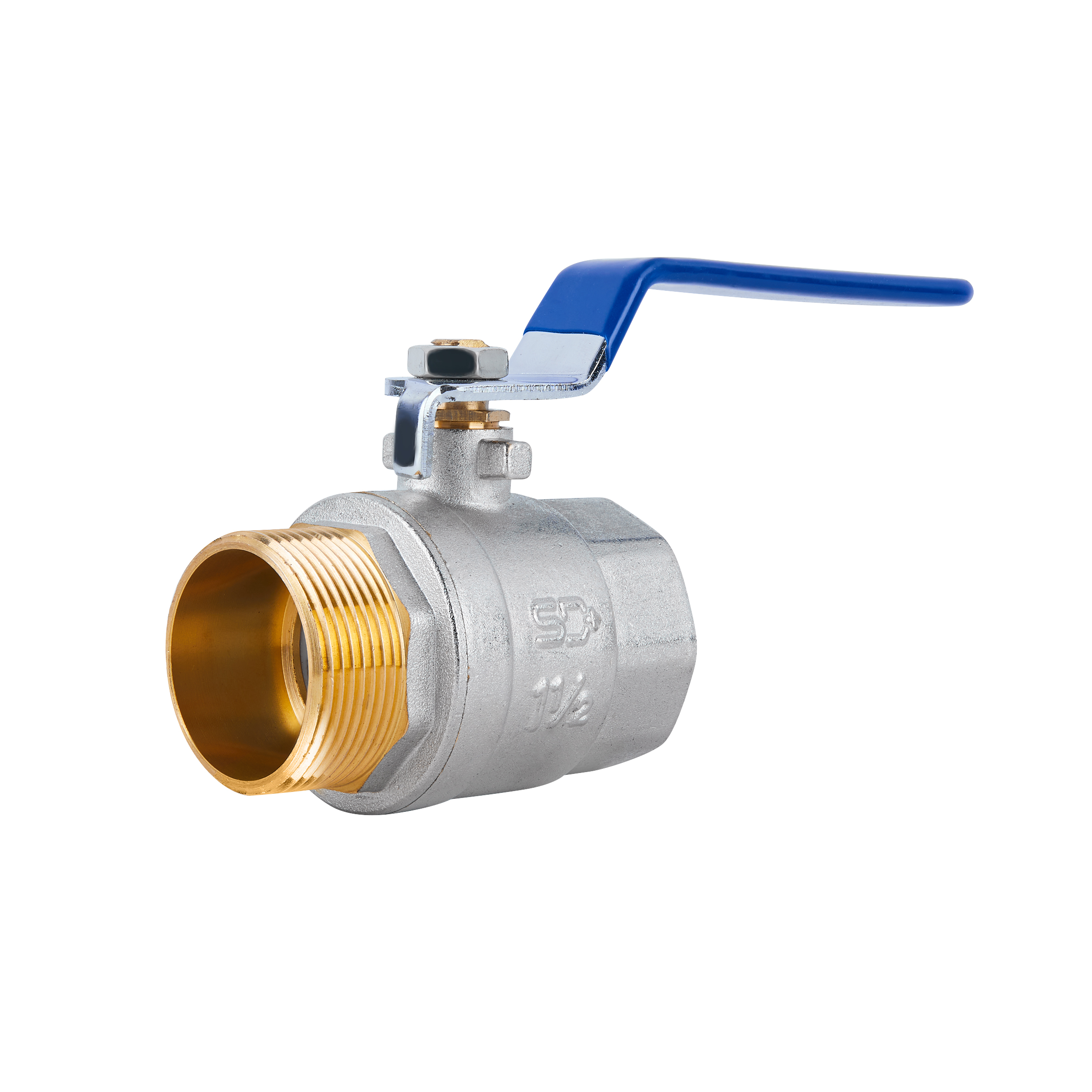 

Кран шаровой SD Plus 1" 1/2 ВН для воды (рычаг) SD605W40 SD00002797