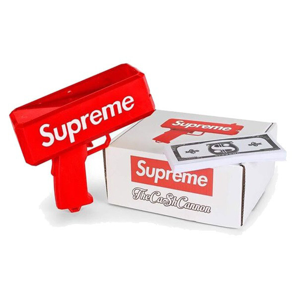 

Пистолет Деньгомет SUPREME с купюрами Красный