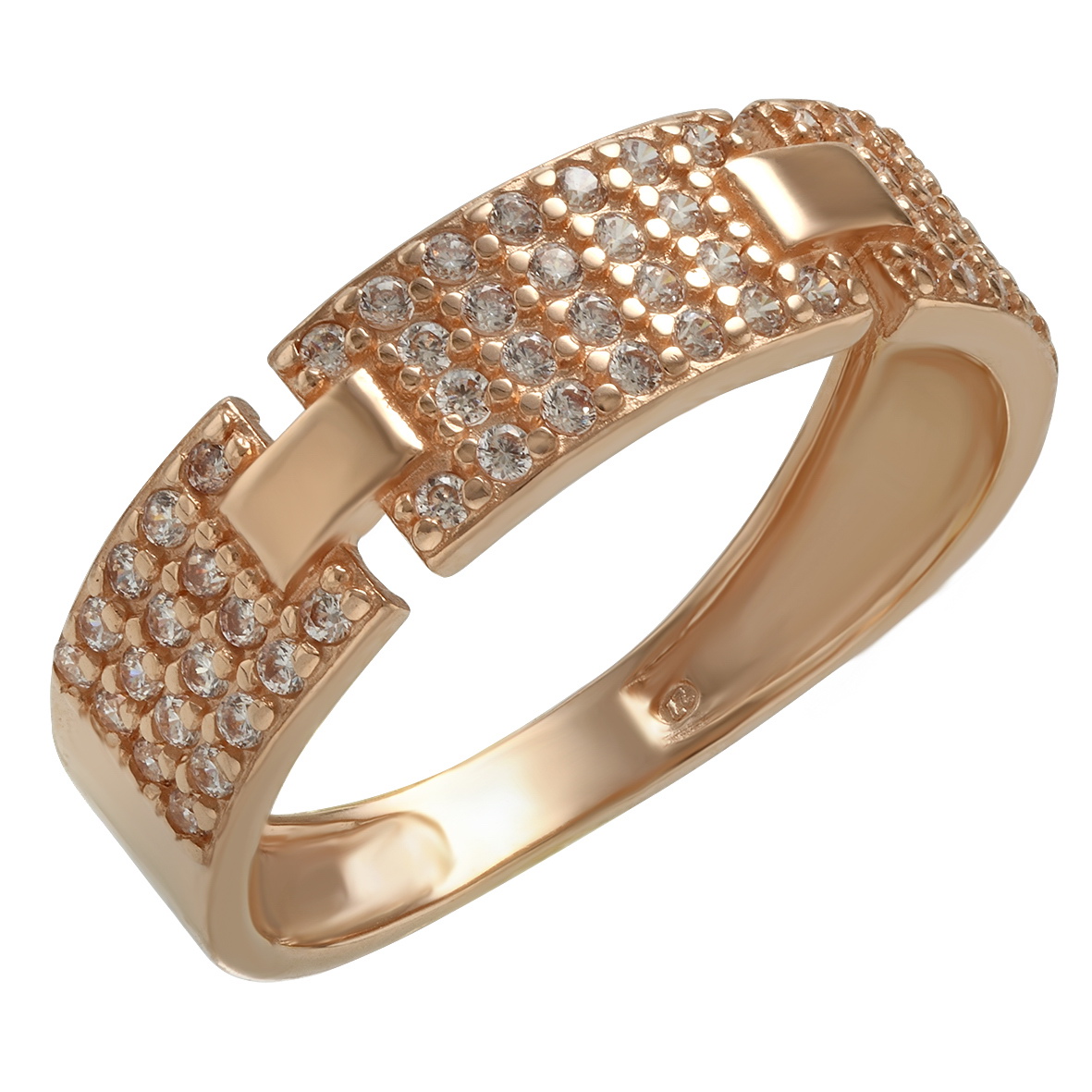 

Золотое кольцо с фианитами Tango Jewellery Company 380364 размер 16