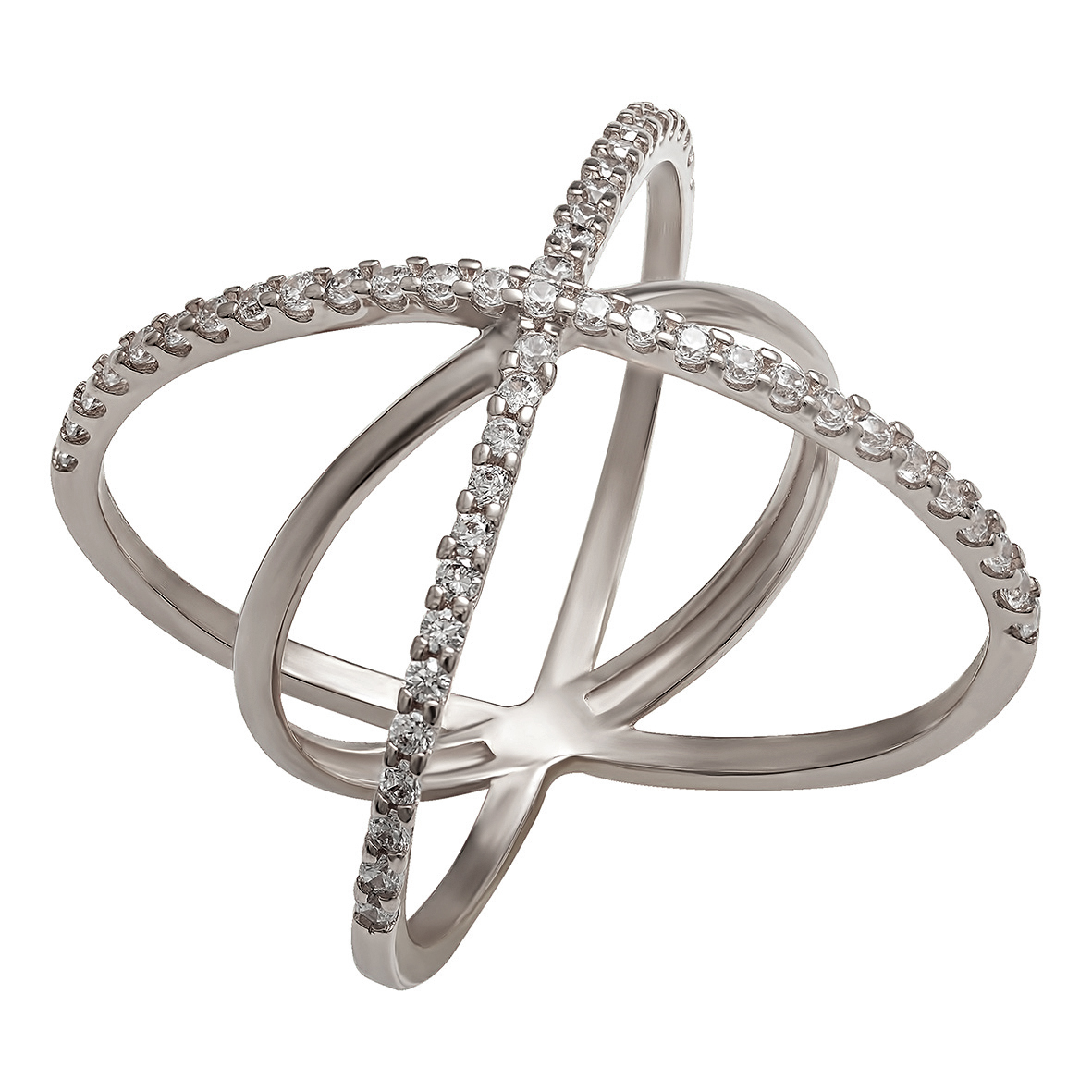 

Серебряное кольцо с фианитами Tango Jewellery Company 380176С размер 19.5