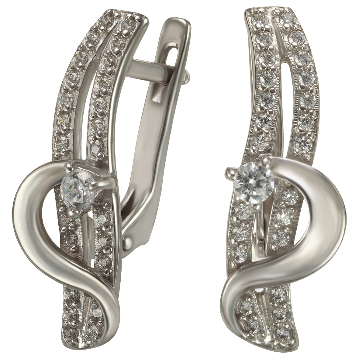 

Серебряные серьги с фианитами Tango Jewellery Company 420970С