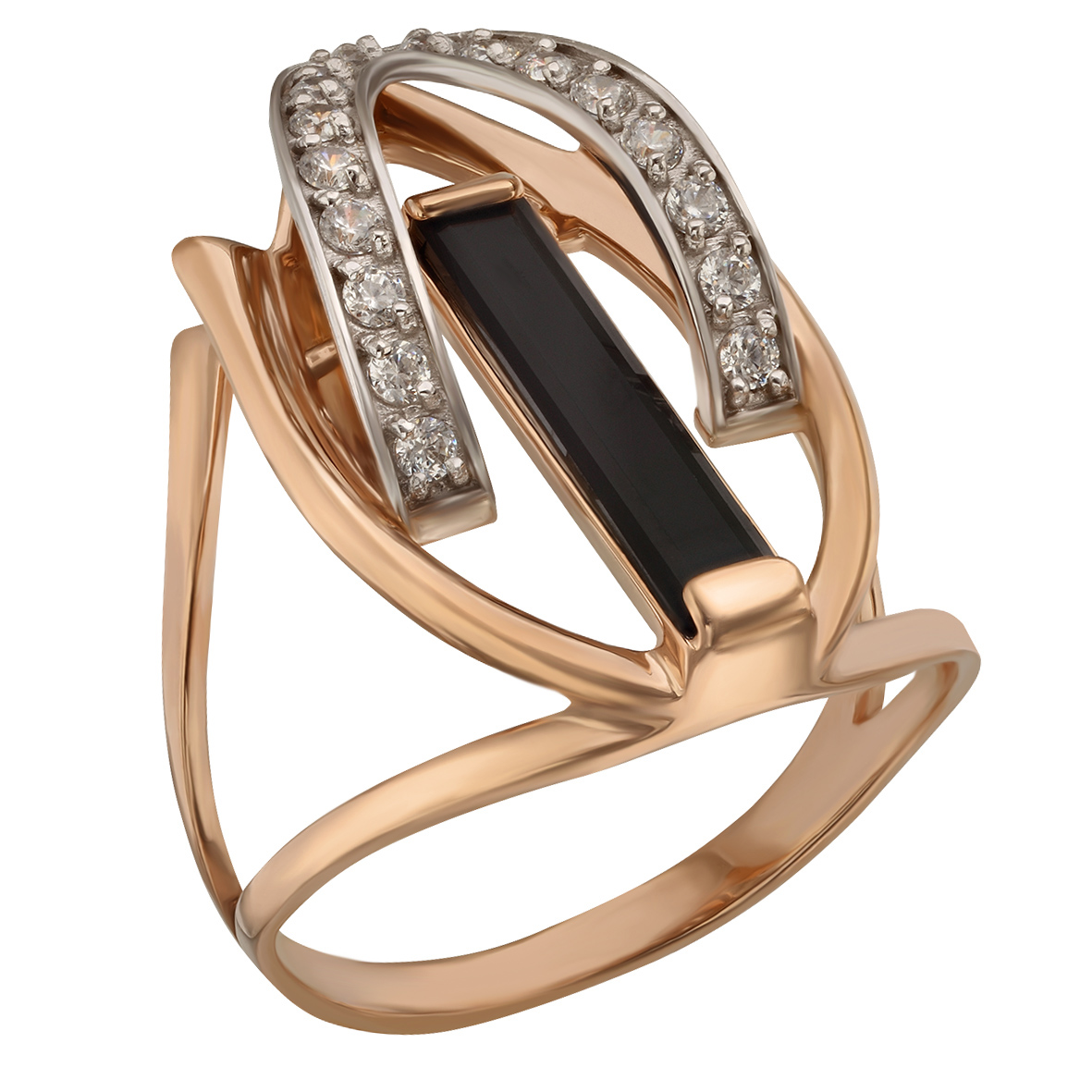 

Золотое кольцо с агатом и фианитами Tango Jewellery Company 379646 размер 18.5