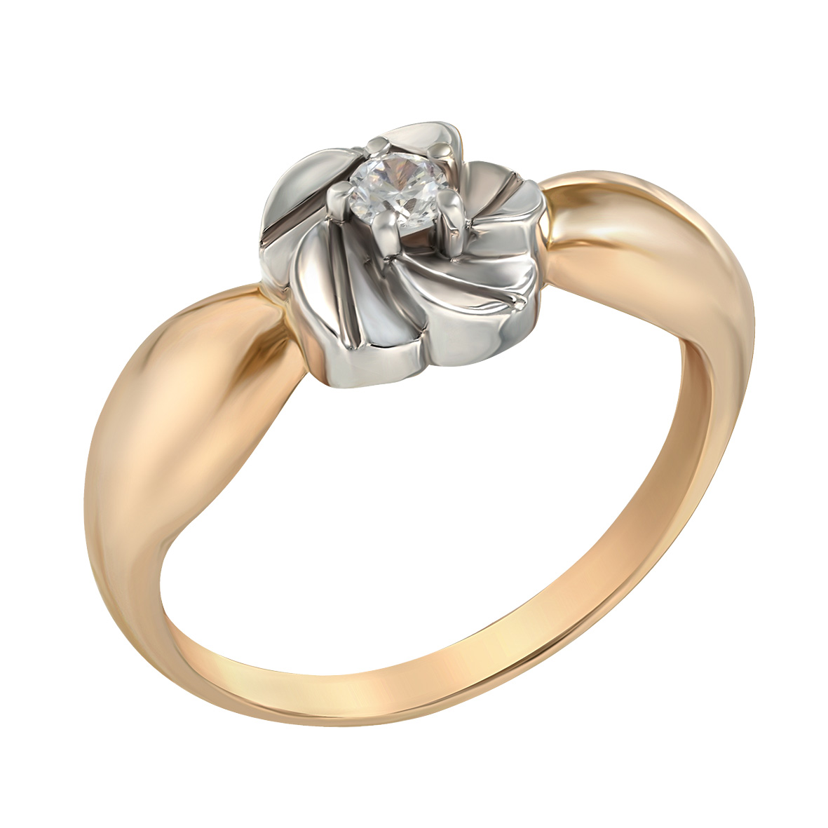 

Золотое кольцо с фианитом Tango Jewellery Company 330992 размер 17.5