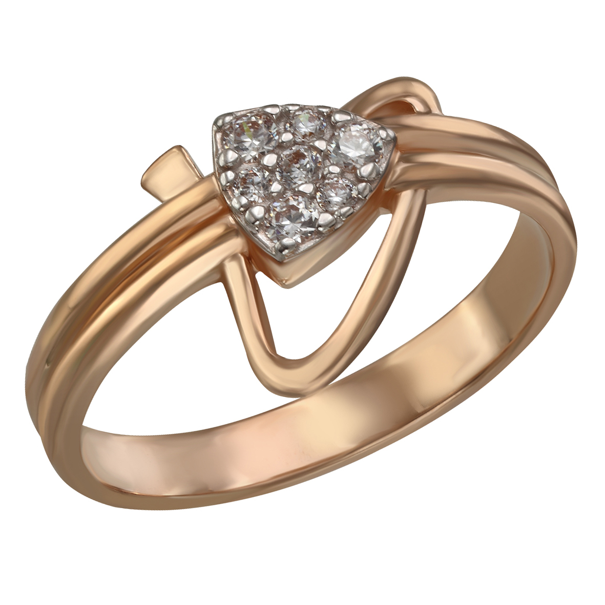 

Золотое кольцо "Элегантность" с фианитами Tango Jewellery Company 380426 размер 18.5