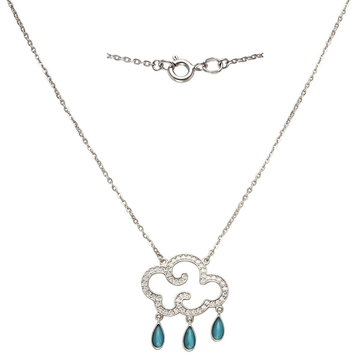 

Серебряное колье с фианитами Tango Jewellery Company 860337С размер 400