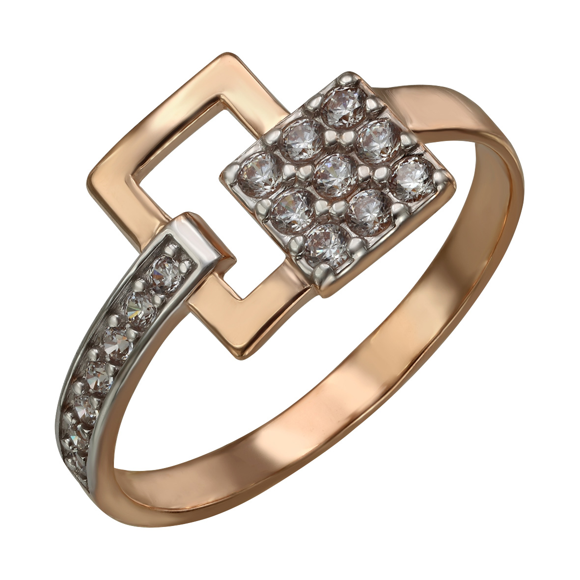 

Золотое кольцо с фианитами Tango Jewellery Company 380437 размер 17.5