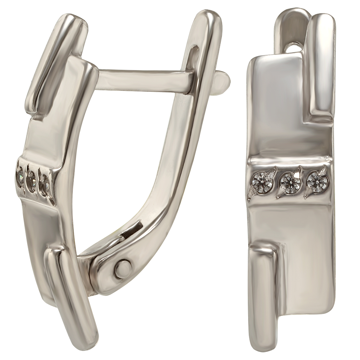 

Серебряные серьги с фианитами Tango Jewellery Company 430771С