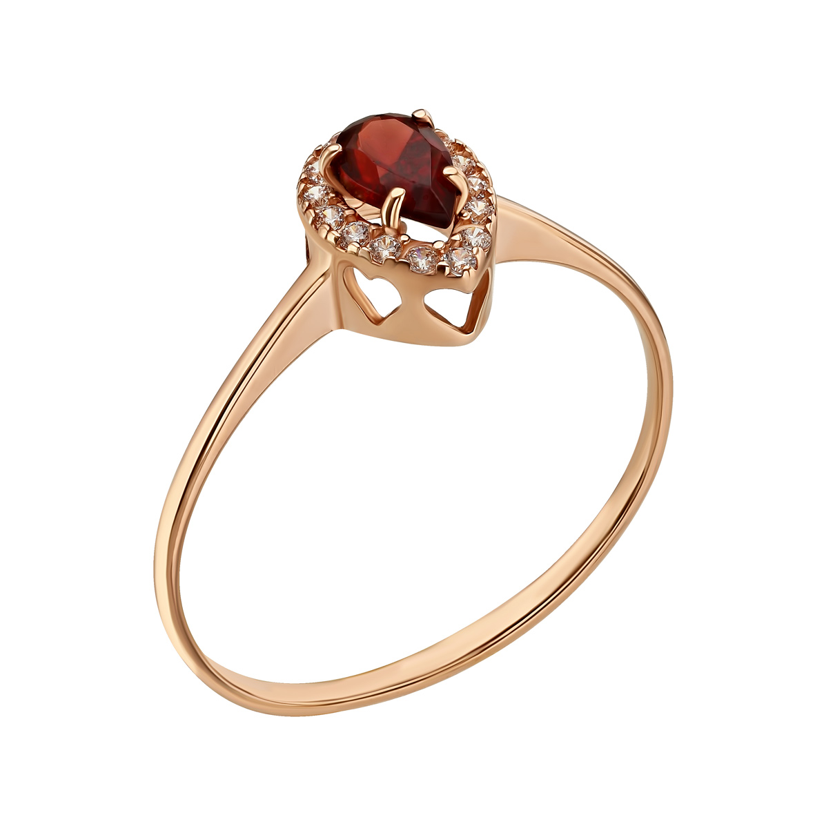 

Золотое кольцо с гранатом и фианитами Tango Jewellery Company 364674 размер 17.5