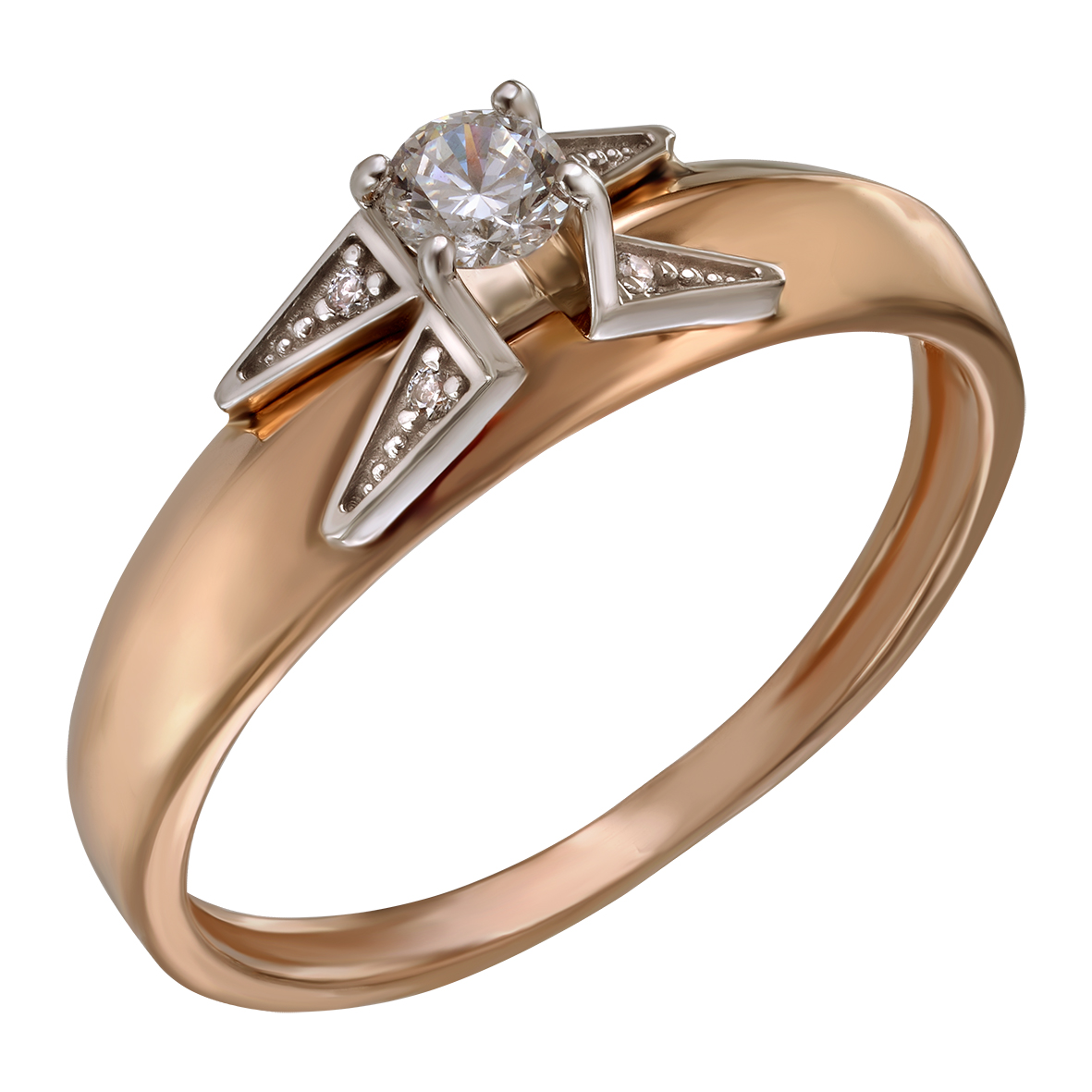 

Золотое кольцо с фианитом Tango Jewellery Company 350059 размер 19