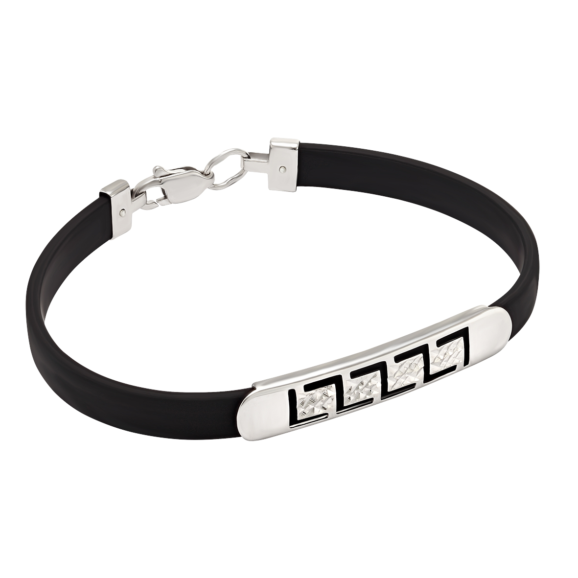 

Браслет из серебра с каучуком Tango Jewellery Company 910033С размер 190