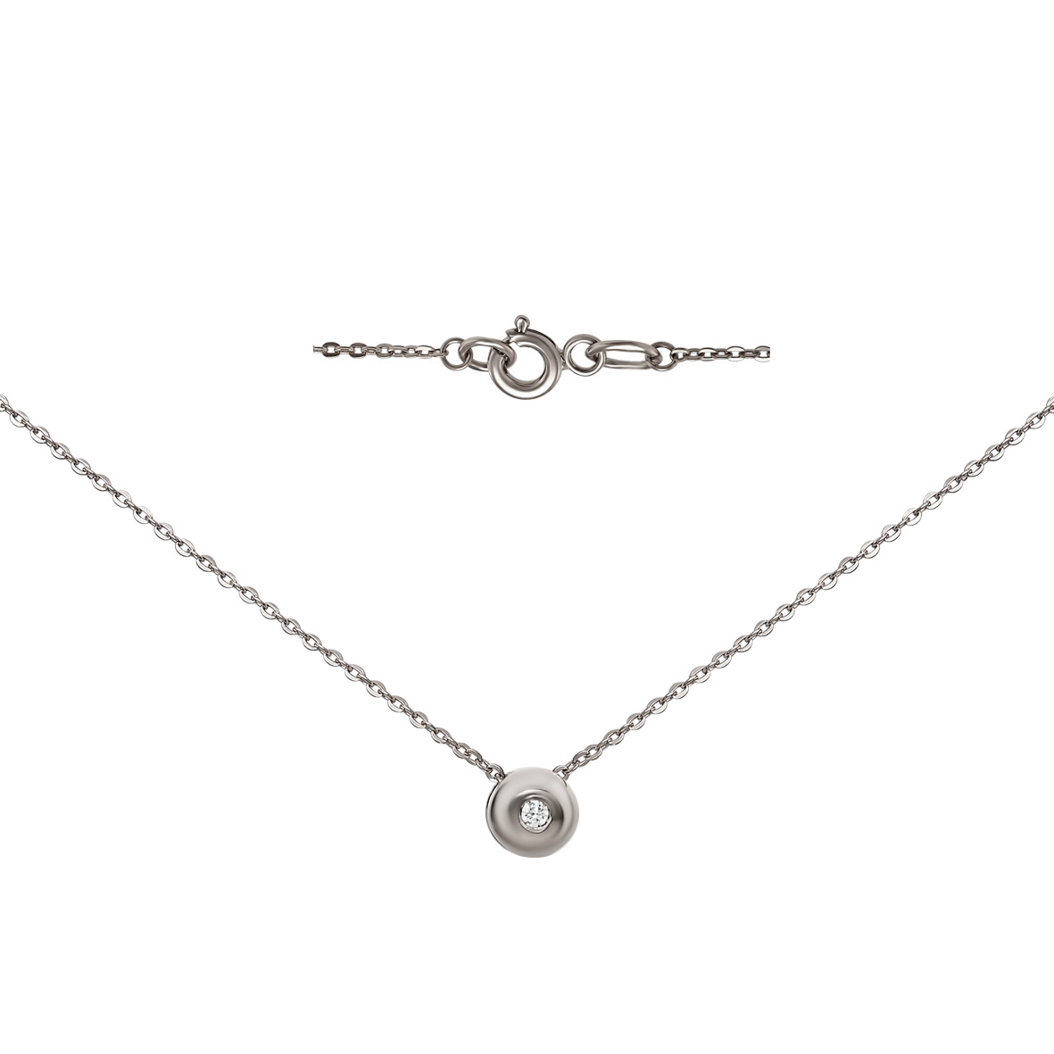

Серебряное колье "Де Колье" с фианитом Tango Jewellery Company 860114С размер 450