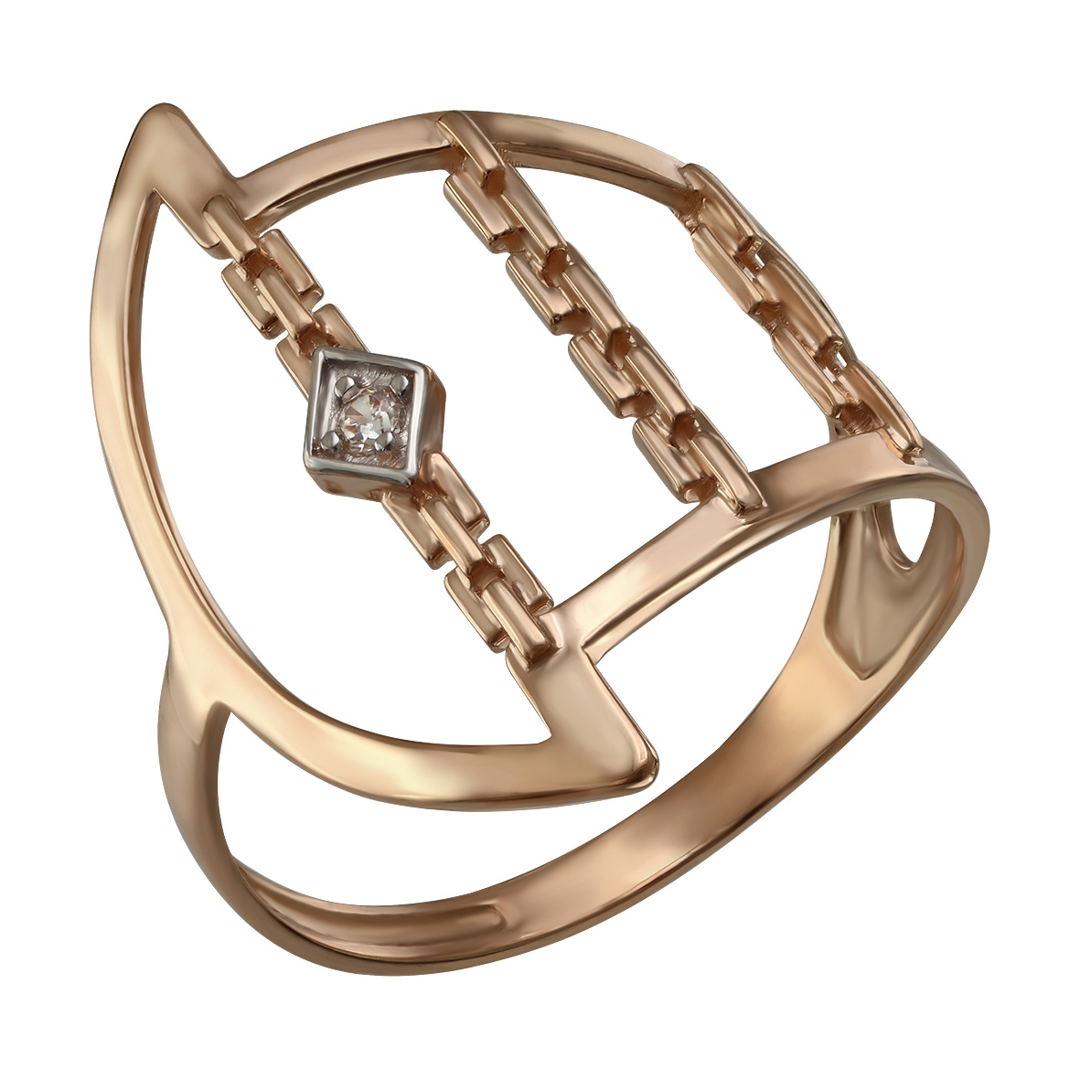 

Золотое кольцо с фианитом Tango Jewellery Company 380442 размер 18