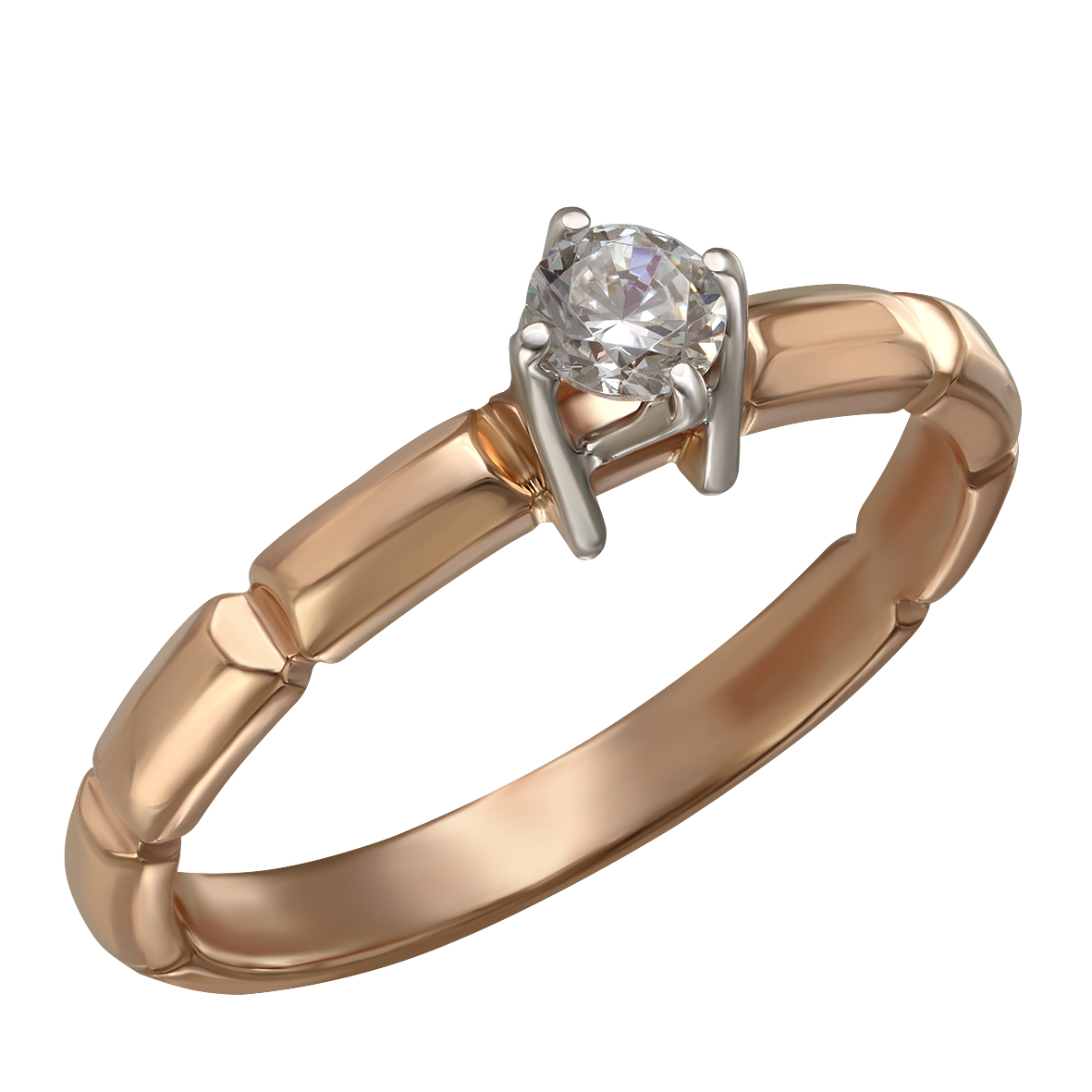 

Золотое кольцо с фианитом Tango Jewellery Company 350061 размер 18
