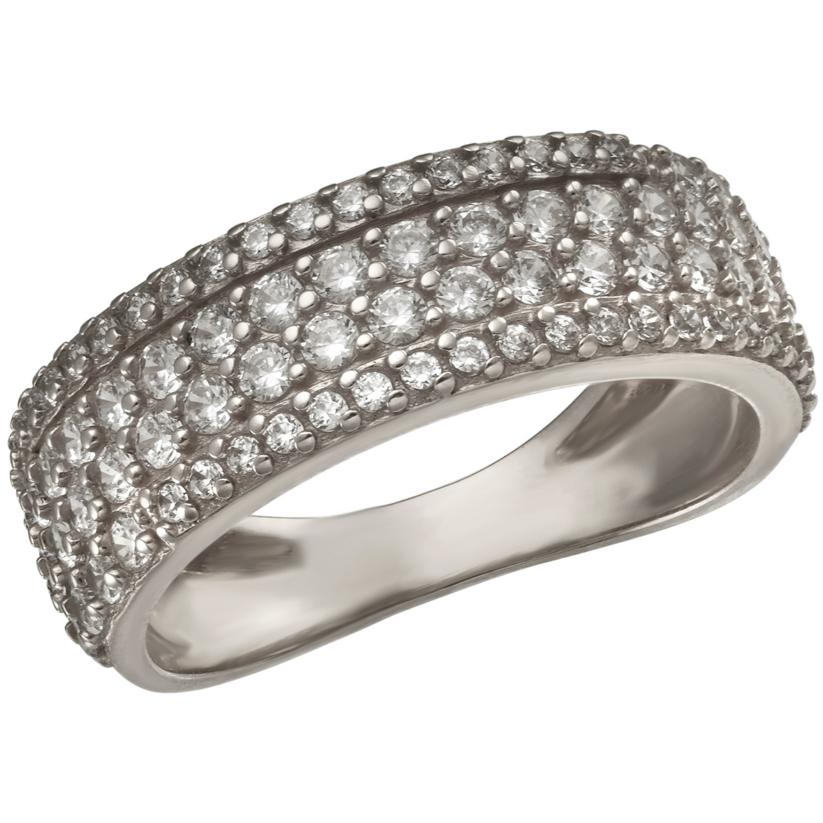 

Серебряное кольцо с фианитами Tango Jewellery Company 380096С размер 17.5