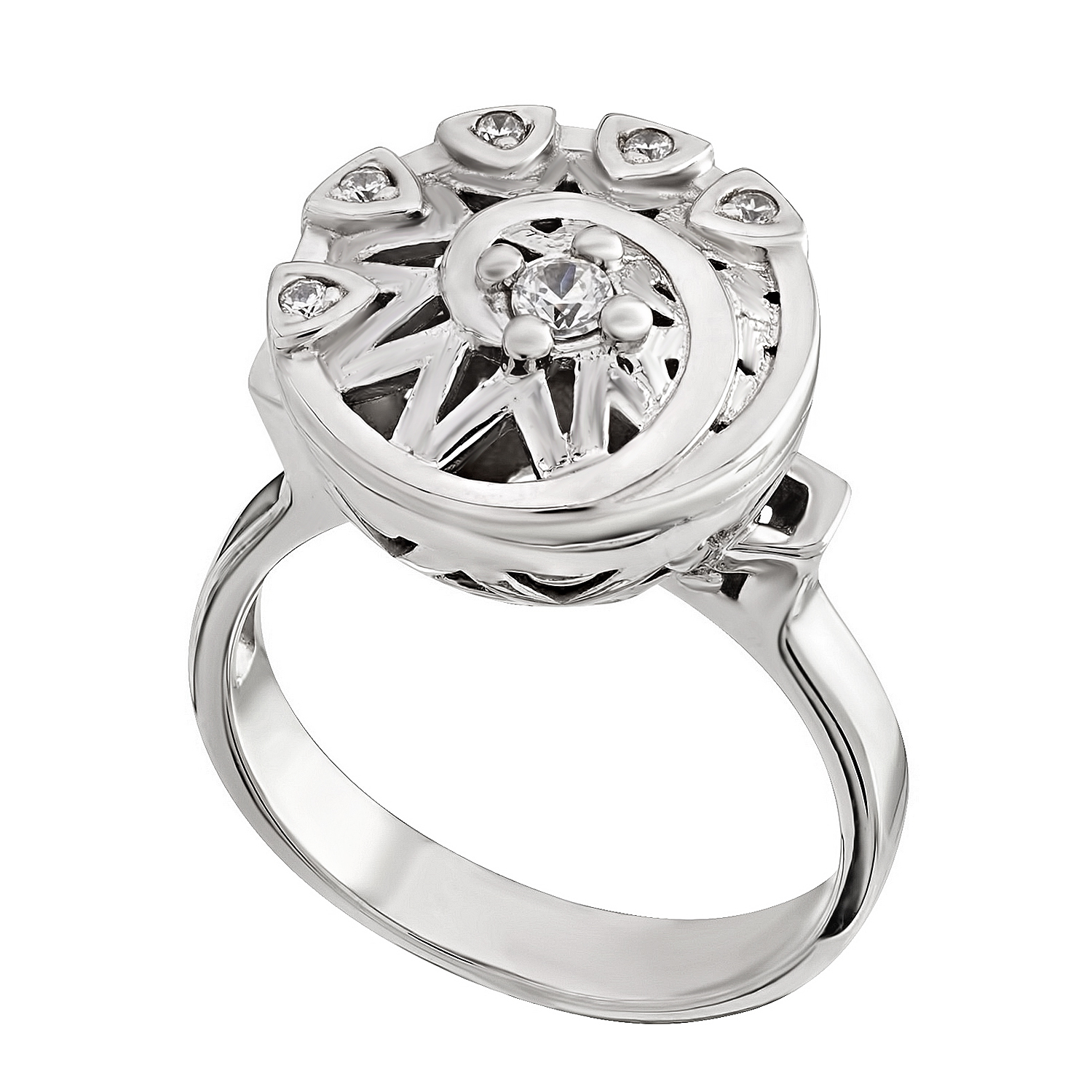 

Серебряное кольцо с фианитами Tango Jewellery Company 330845С размер 17