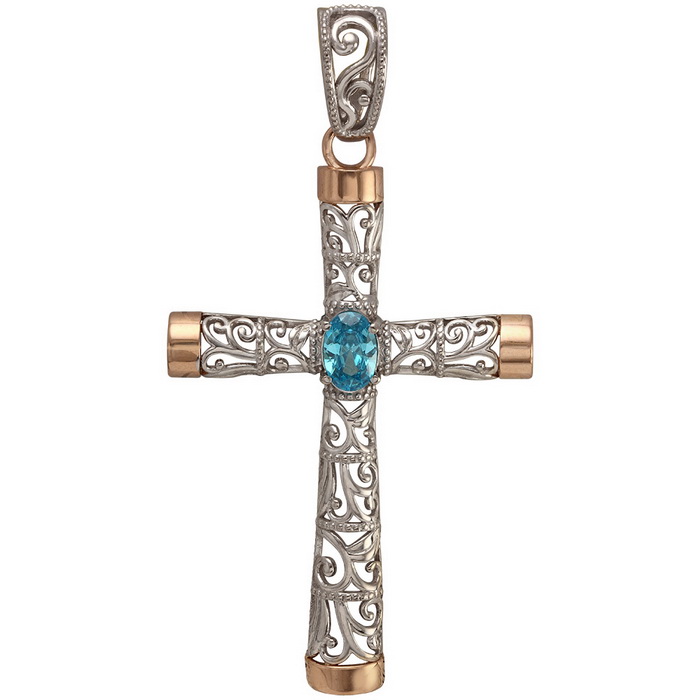 

Крестик в белом золоте с фианитами Tango Jewellery Company 270109В