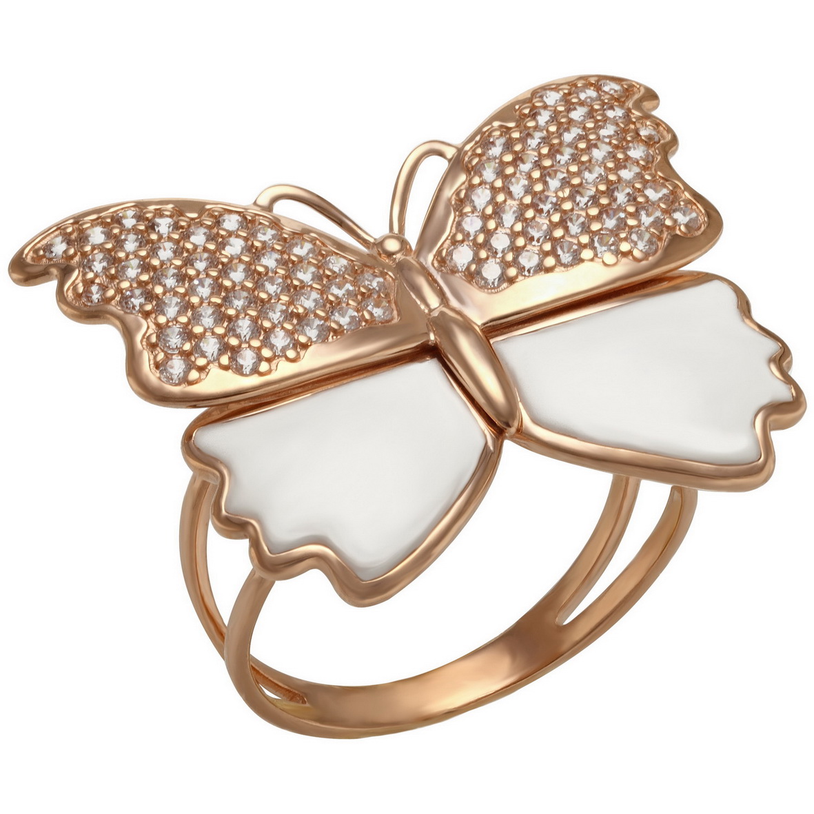 

Золотое кольцо с фианитами с эмалью Tango Jewellery Company 330110Е размер 16.5