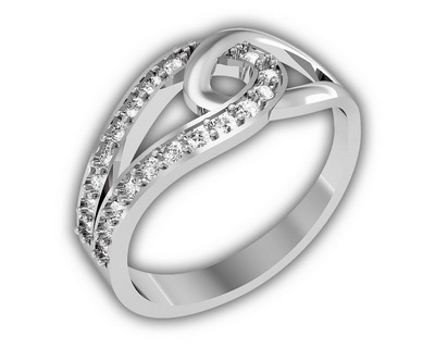 

Серебряное кольцо с фианитами Tango Jewellery Company 320855С размер 18
