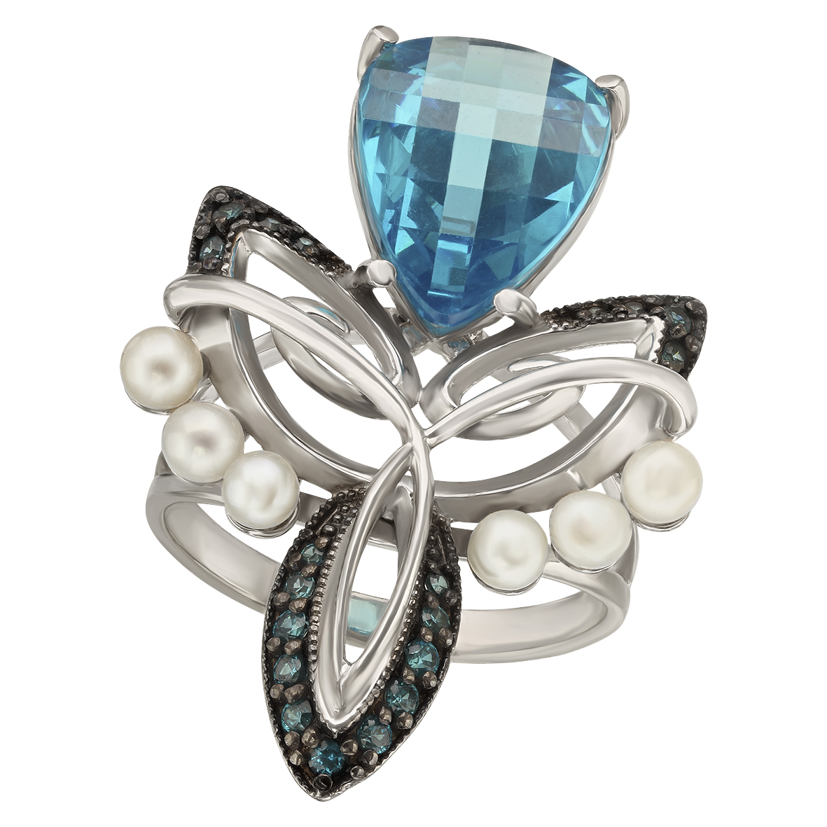 

Серебряное кольцо с жемчугом и фианитами Tango Jewellery Company 320996С размер 18