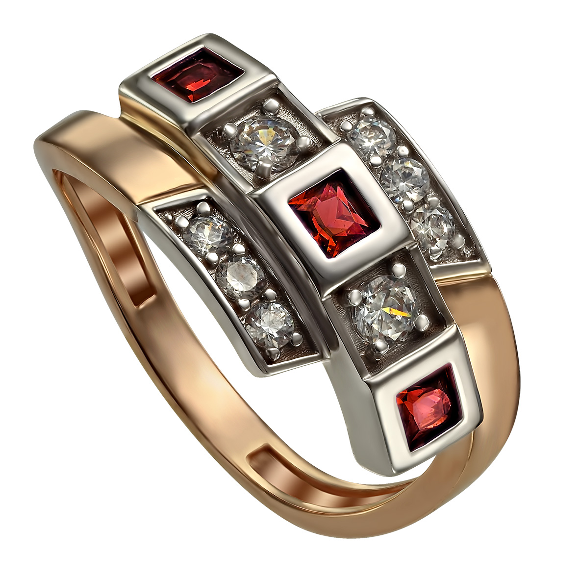 

Золотое кольцо с фианитами Tango Jewellery Company 350032 размер 18