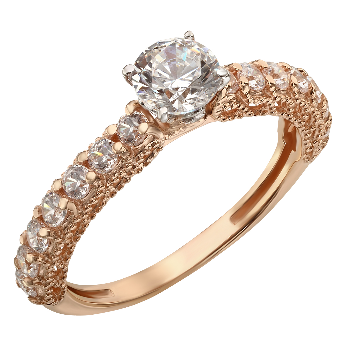 

Золотое кольцо с фианитами Tango Jewellery Company 350085 размер 18