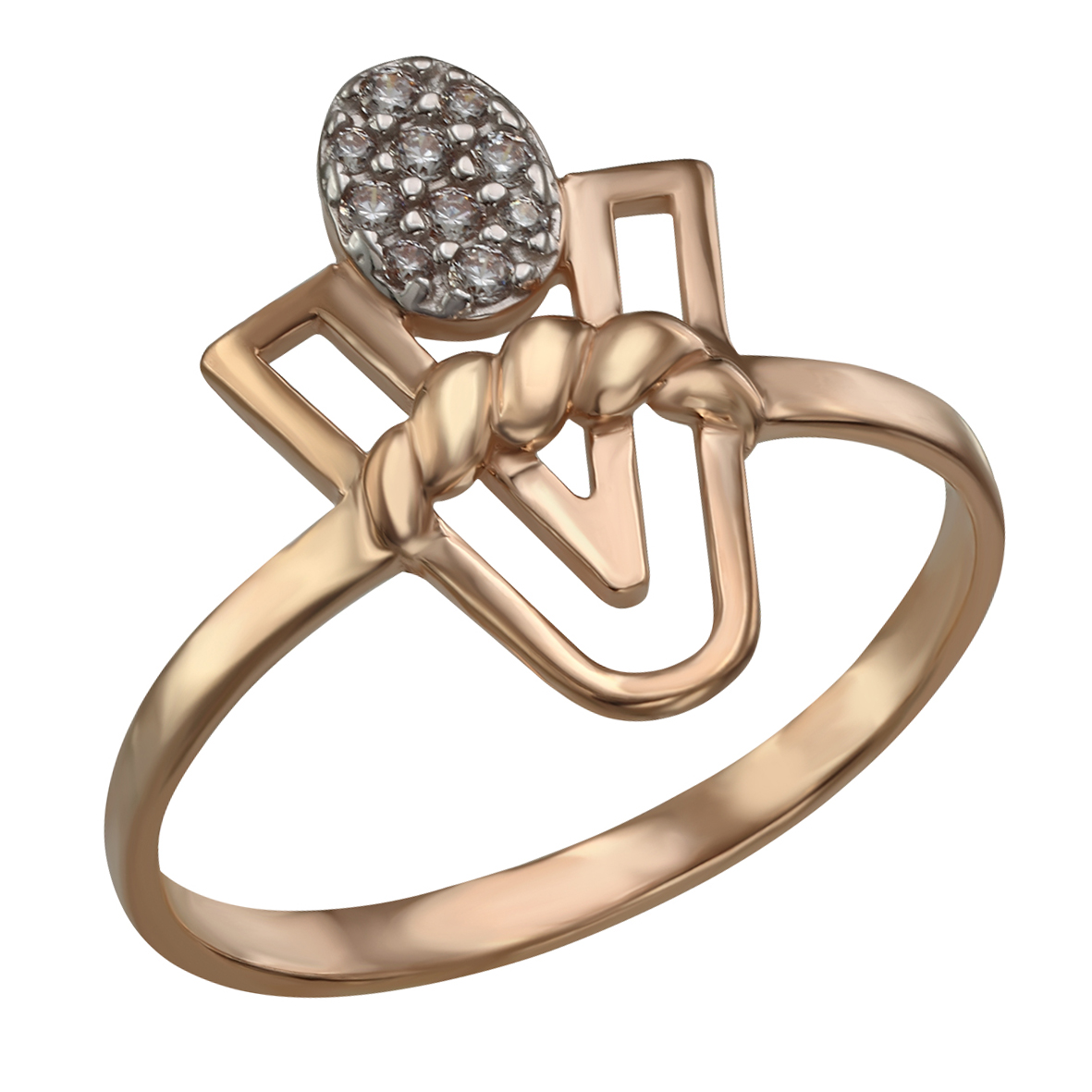 

Золотое кольцо "Элегантность" с фианитами Tango Jewellery Company 380430 размер 18.5