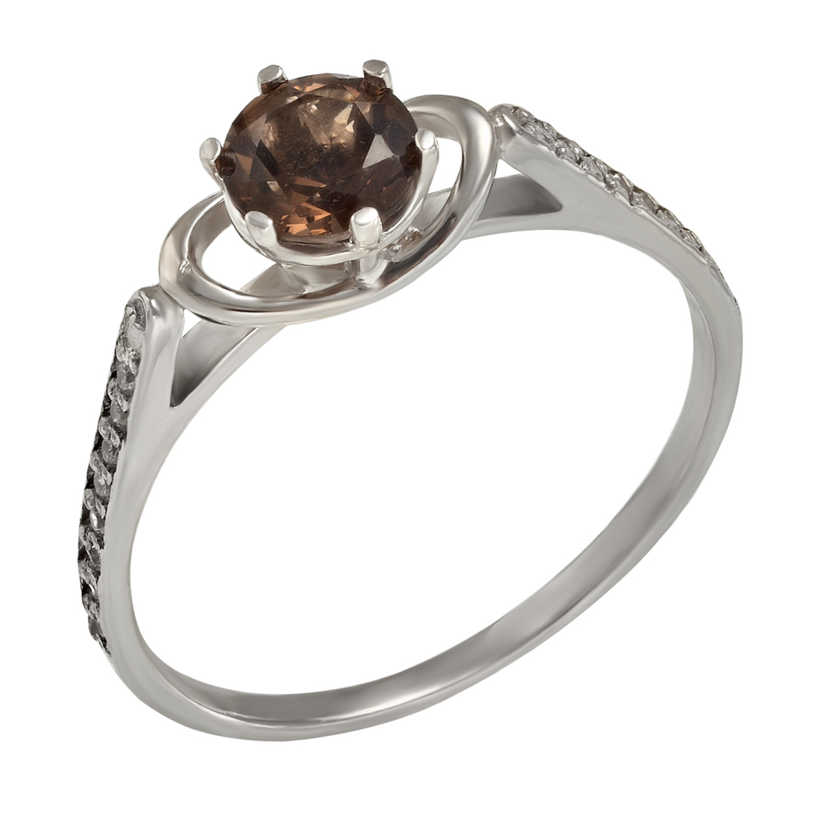 

Серебряное кольцо с кварцем и фианитами Tango Jewellery Company 378688С размер 18