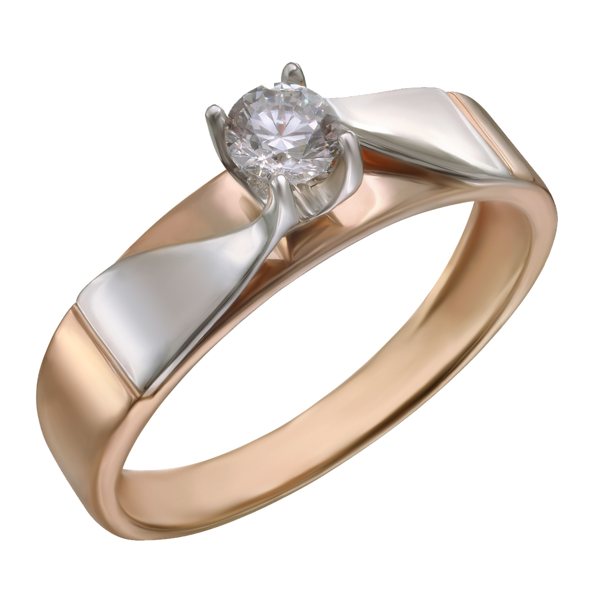 

Золотое кольцо с фианитом Tango Jewellery Company 350060 размер 16