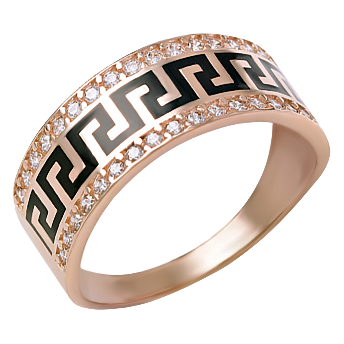 

Золотое кольцо с фианитами и эмалью Tango Jewellery Company 380152Е размер 19.5
