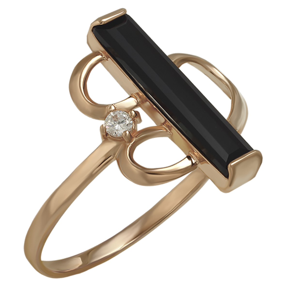 

Золотое кольцо с агатом и фианитом Tango Jewellery Company 369545 размер 16