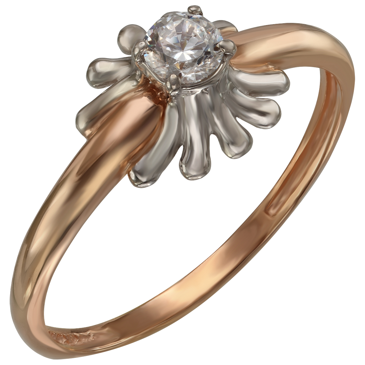 

Золотое кольцо с фианитом Tango Jewellery Company 350062 размер 18