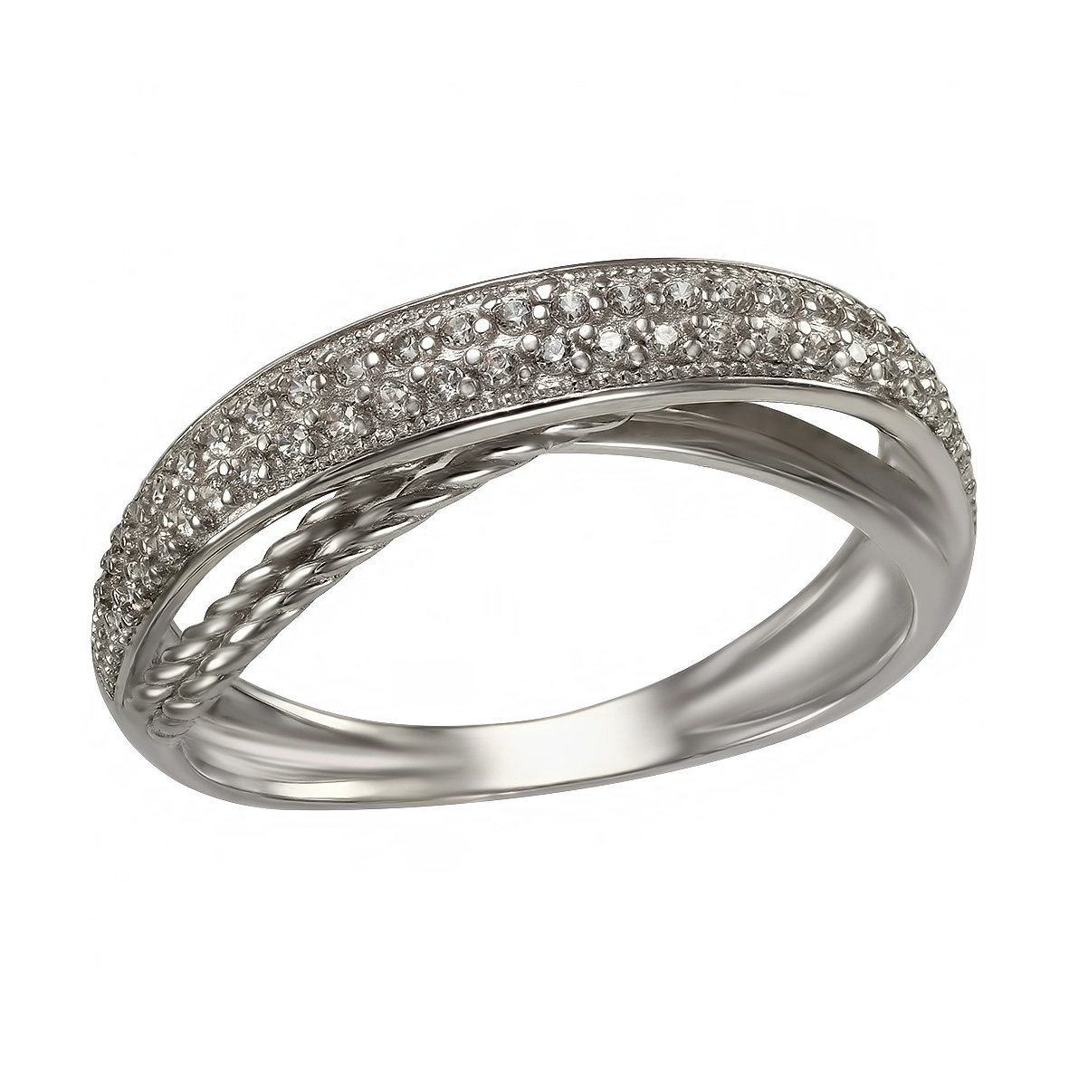 

Серебряное кольцо с фианитами Tango Jewellery Company 380142С размер 16.5