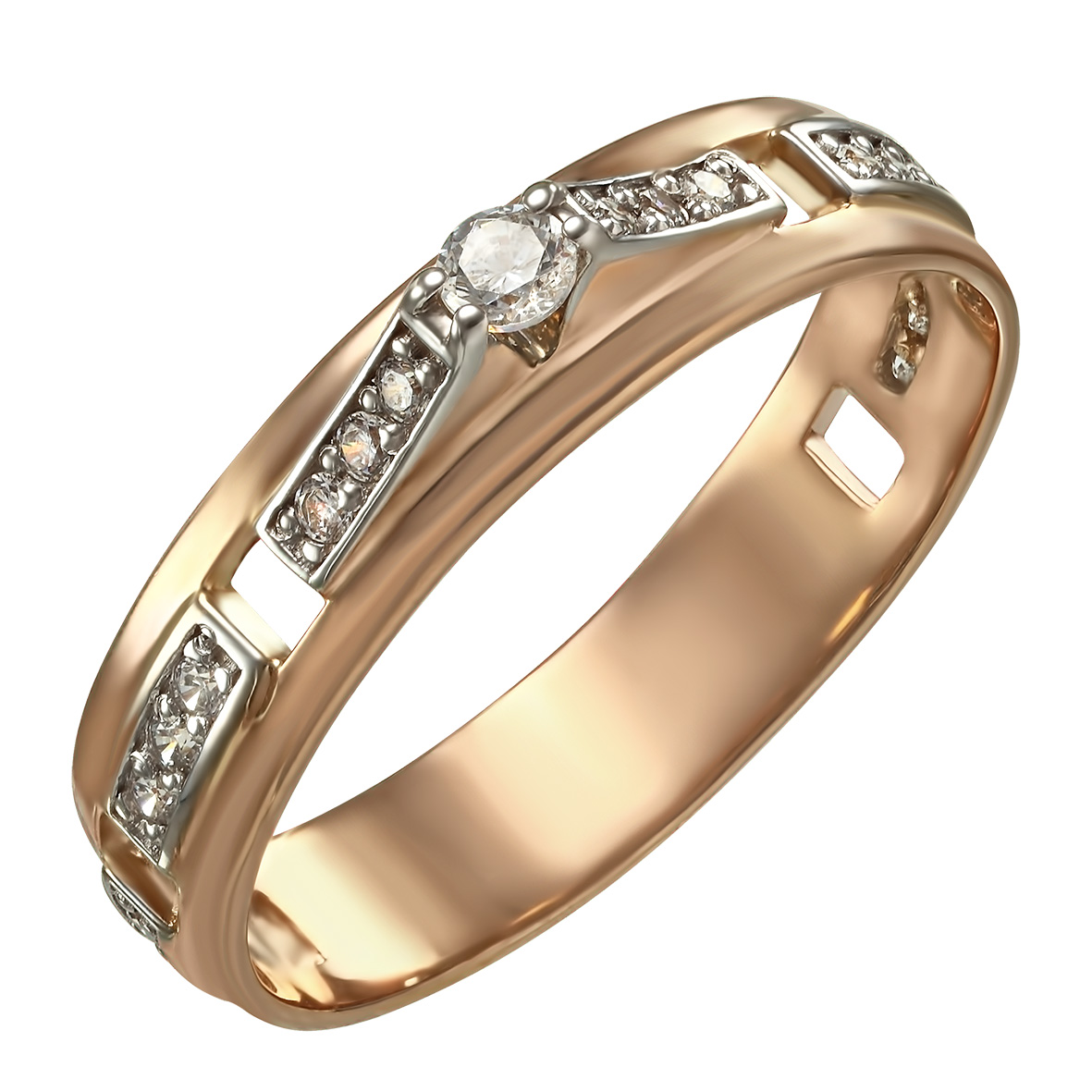 

Золотое кольцо с фианитами Tango Jewellery Company 350002 размер 16.5