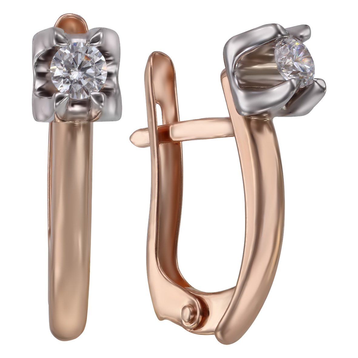 

Золотые серьги с фианитами Tango Jewellery Company 430967