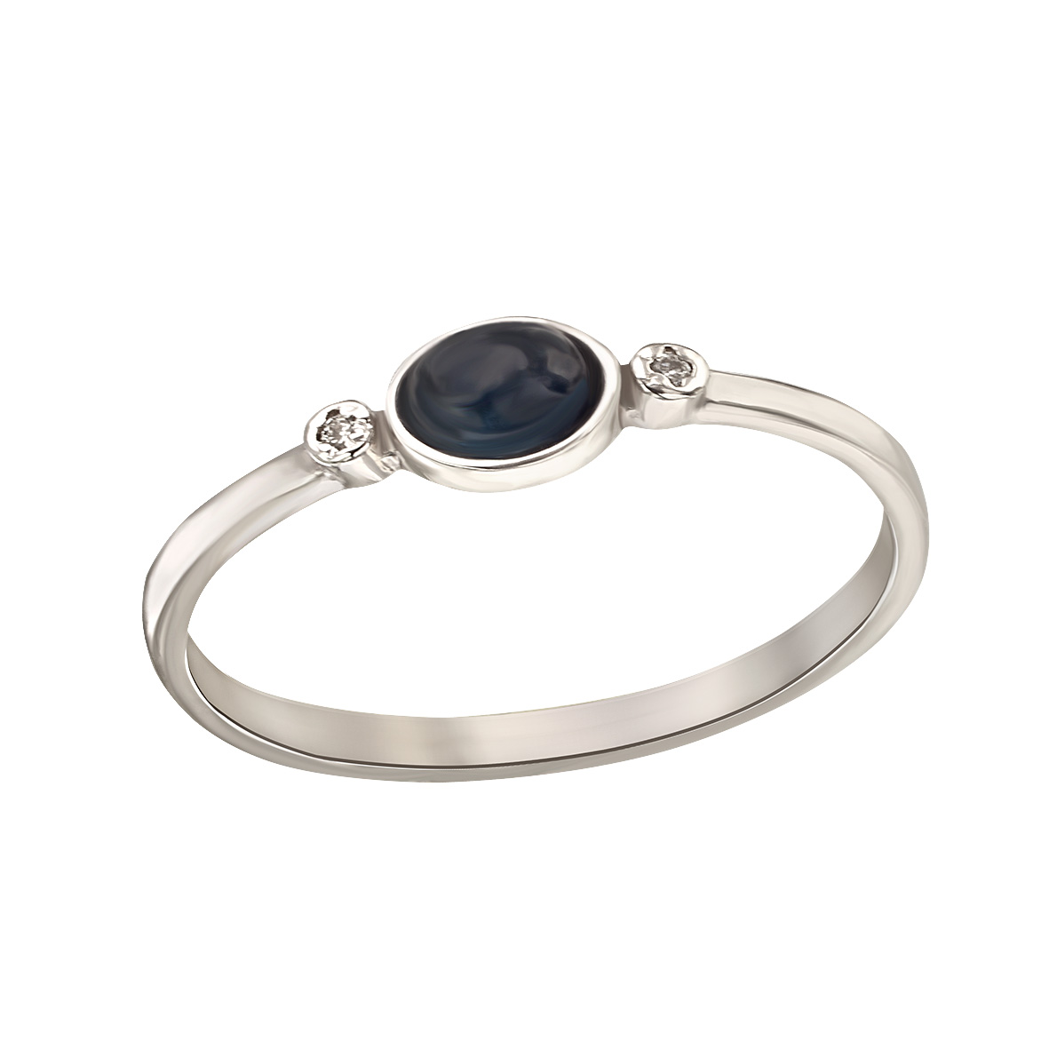 

Кольцо в белом золоте с бриллиантами и сапфиром Tango Jewellery Company 741343В размер 18