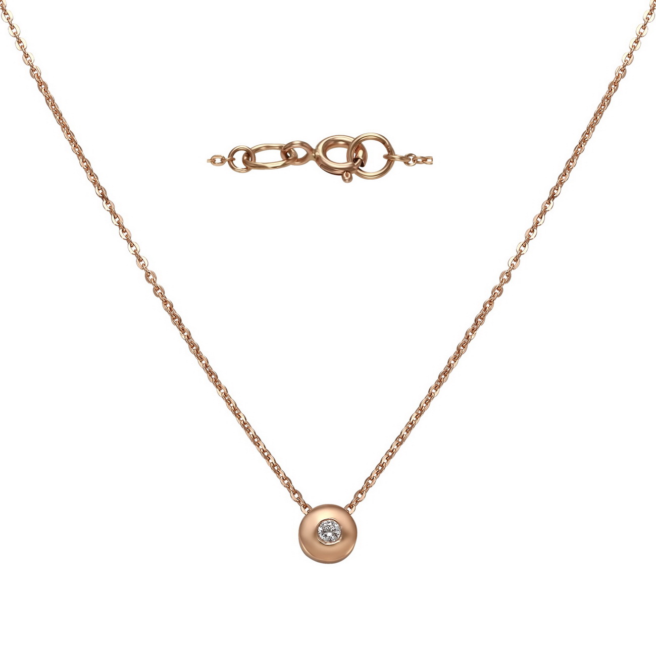 

Золотое колье "Де Колье" с фианитом Tango Jewellery Company 860294 размер 450