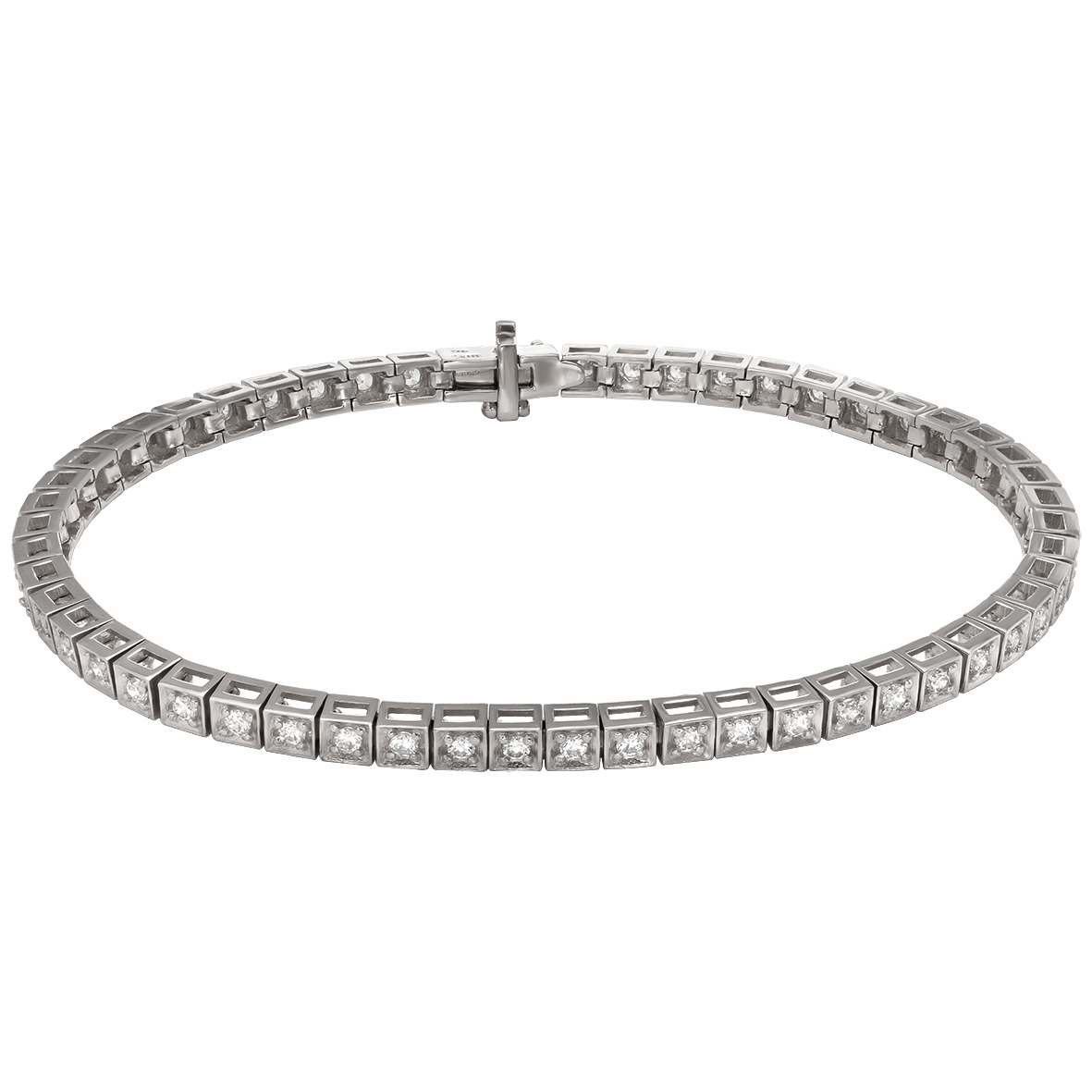

Золотой браслет с фианитами Tango Jewellery Company 892045В размер 170
