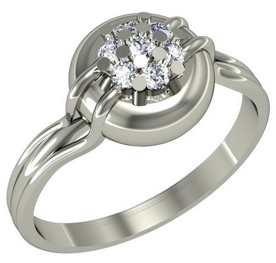 

Серебряное кольцо с фианитами Tango Jewellery Company 320951С размер 16.5