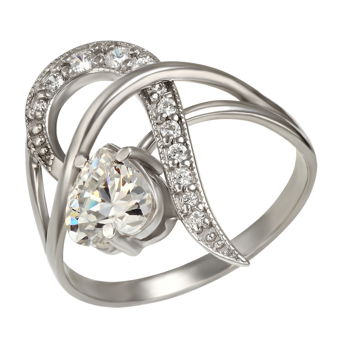 

Серебряное кольцо с фианитами Tango Jewellery Company 330886С размер 16.5