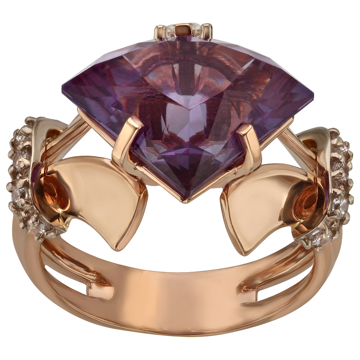 

Золотое кольцо с александритом и фианитами Tango Jewellery Company 3727765 размер 17.5