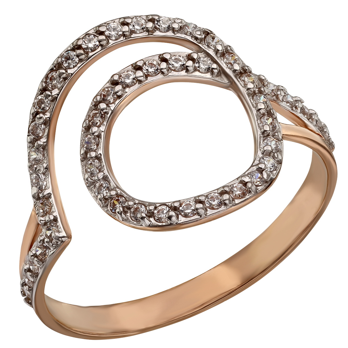 

Золотое кольцо с фианитами Tango Jewellery Company 320860 размер 17.5