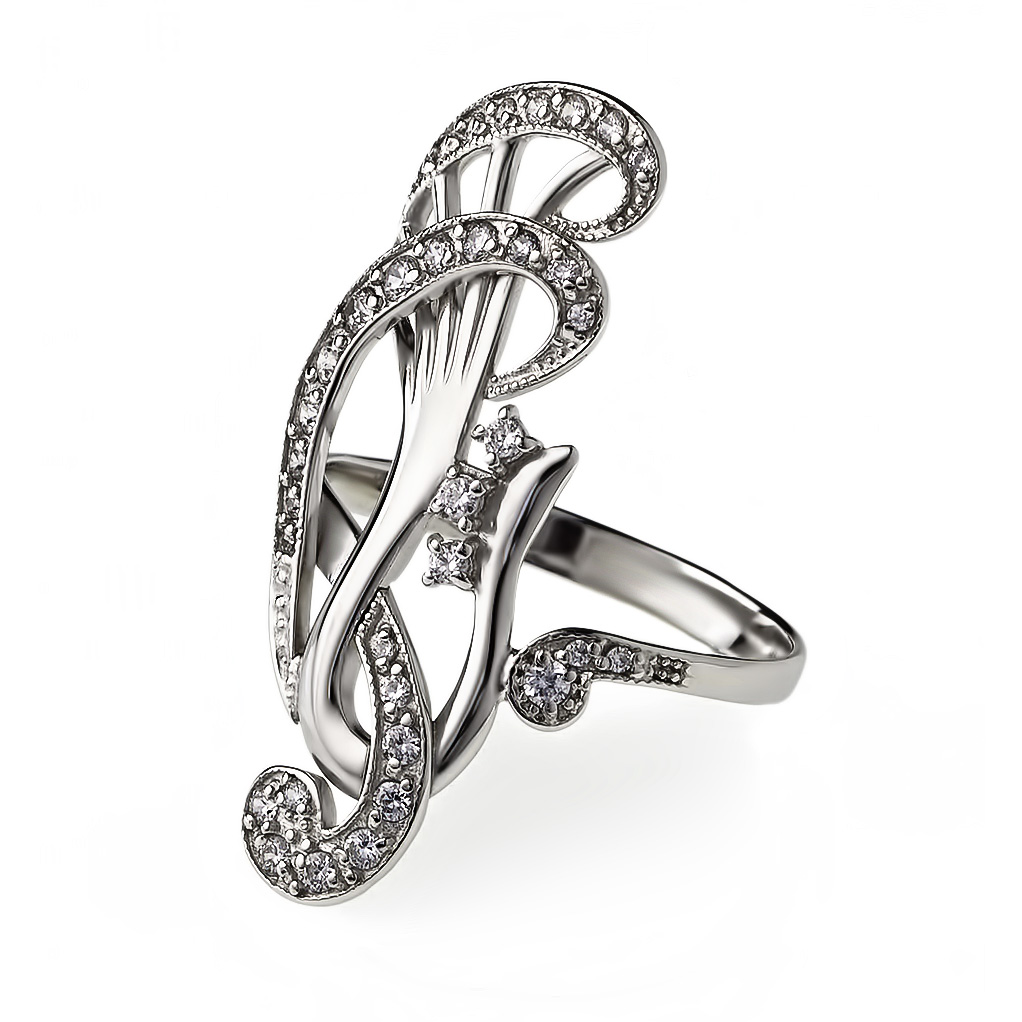 

Серебряное кольцо с фианитами Tango Jewellery Company 330818С размер 17