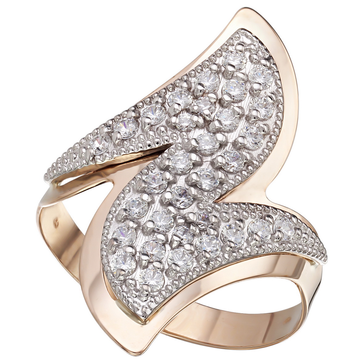 

Золотое кольцо с фианитами Tango Jewellery Company 390099 размер 16.5
