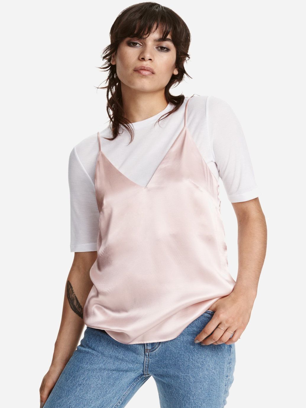 

Топ H&M 0439598-4  Розовый, Топ H&M 0439598-4 42 Розовый