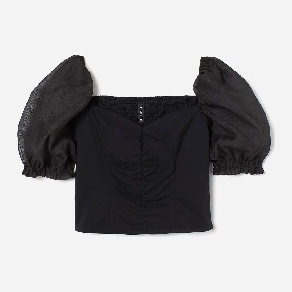 

Топ H&M 0862945-1  Черный, Топ H&M 0862945-1 38 Черный