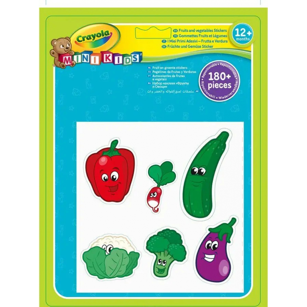 

Набор для творчества Crayola Mini Kids стикеров Овощи на фруктиа (256405.024)