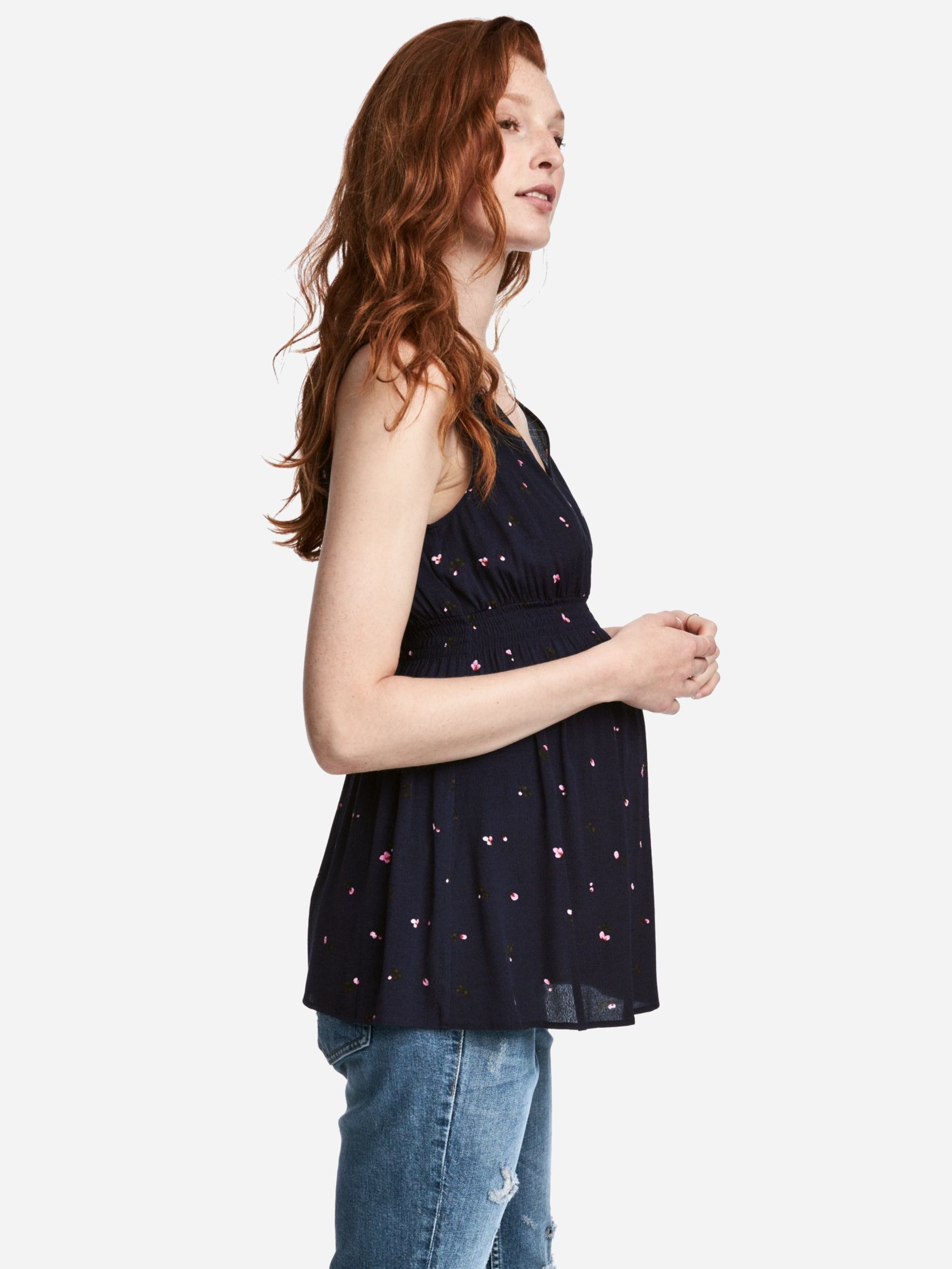 

Топ для беременных H&M 4855936RP1  Темно-синий, Топ для беременных H&M 4855936RP1 S Темно-синий